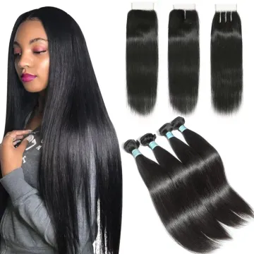 10A Virgin Mink Brazilian Hair,Cuticle Aligned Virgin Hair Bundles, Free Sample Virgin Human Hair Extension With Closure