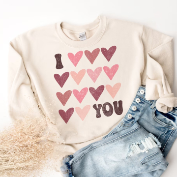 Yunshang Custom DTF Sticker Heat Transfer for Valentine's T-Shirt Designs