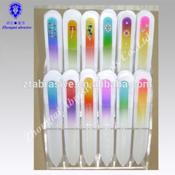 Elegent durable Colorful Sunshine Glass Nail File