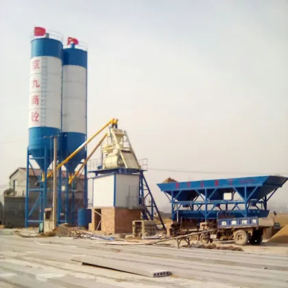 HZS small ready-mixed concrete batching plant Canada