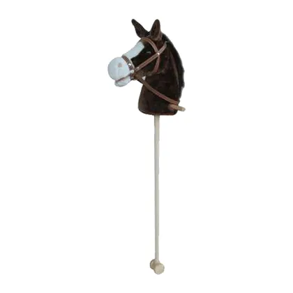 Plush horse head 35 inches stick hose with music case & mouth moving toys for kids
