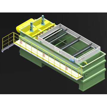 Large capacity dissolved air flotation