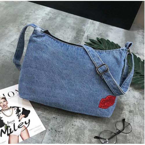 Bolsa Casual Canvas Shoulder embroidery Shopping Bag