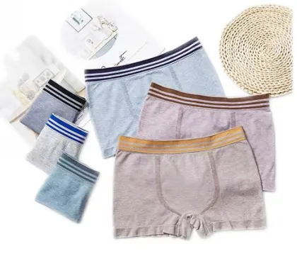 Custom OEM ODM Stretch Boy Pants - High Elastic Cotton Boxer Briefs