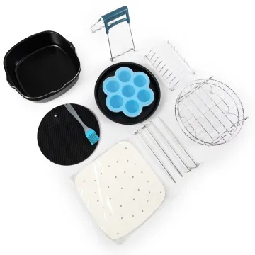 Accessories: 8 Inch Disposable Paper Liners for Air Fryer Baking Dishes & Pans