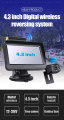 OEM ODM Digital Trådlös 4,3 tums bil bakre bildskärm Vattentät Multiview Backup Backup Camera Kit