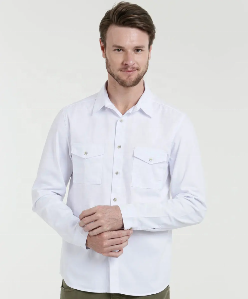 Chemise habillée de vêtements pour hommes confortables et personnalisés