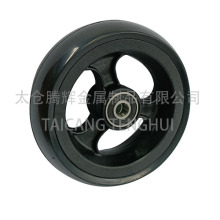 Substituição de roda dianteira de plástico de 4 polegadas para cadeiras de rodas