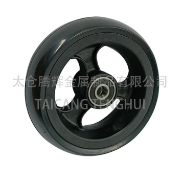 Substituição de roda dianteira de plástico de 4 polegadas para cadeiras de rodas