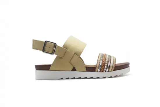 Ladies Sandals with bead-hand-knit