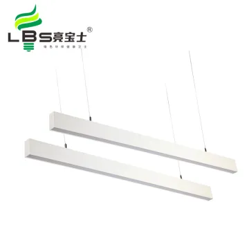Modern LED Linear Light: Slim Recessed Pendant Lamp for Office Wall Mount