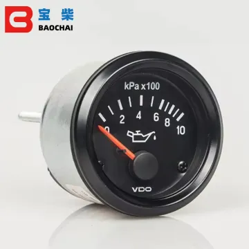12V 24V Diesel Engine Generator Car Parts Oil Pressure Gauge VDO Meter 0-500Kpa 0-25Bar