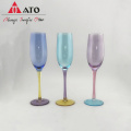 Ato Crystal Bunte Weingläser Champagner -Goblet