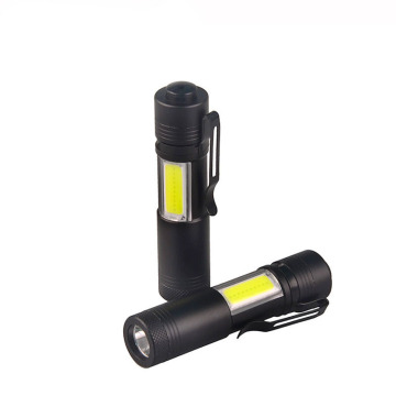 1000 Lumen Q5 COB LED Brightness Mode Torch: The Most Powerful Side Light LED Flashlight - Operated by AA or 14500 Battery, Miniature Design