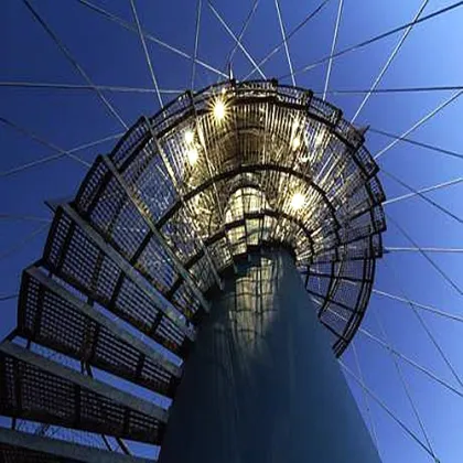 Steel Grating Spiral Stairs