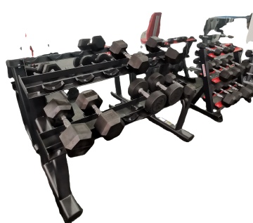 2 Tier Commercial Gym Equipment Dumbbell Rack for 6 Pairs