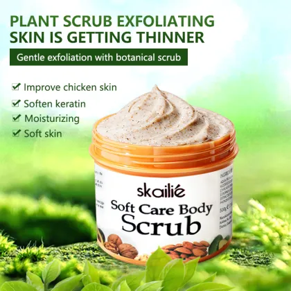 Custom Fresh Skin Exfoliating Apricot Scrub Shower Gel Body Wash