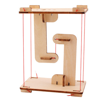 DIY STEM Education Toy: Wooden Puzzle Kits for Assembling Tensioning Structures - Ideal Physics Learning Tools for Kids