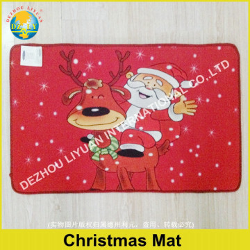 100% nylon non-slip high definition printed christmas outdoor mats /floor mat