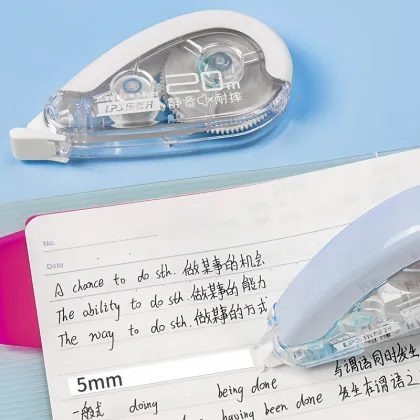 Ultra-Thin Correction Tape 20m - Dual-Shell ImpactGuard Technology High-Capacity Whiteout Tape with Drop Protection