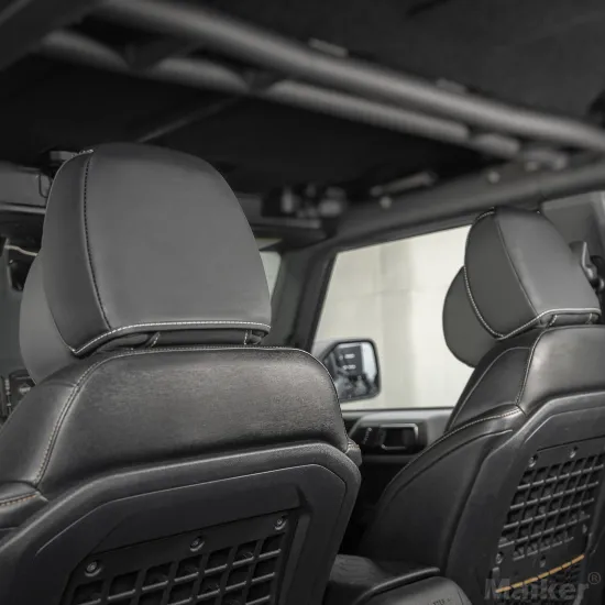 Maiker Auto Accessories: Front Neck Pillows with Soft Memory Foam and Breathable Cover