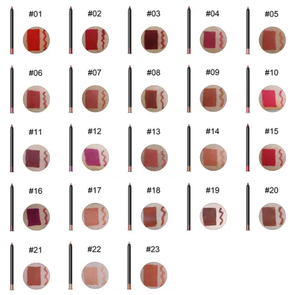 Wholesale Custom Logo Matte Waterproof Deep Brown Lip Liner