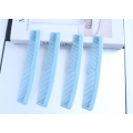 Blue hotel bathroom disposable plastic hair combs