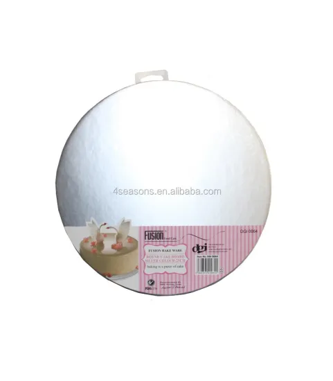 Wholesale Custom Silver Round Cake Boards and Cardboard Cake Bases: Perfect for Your Baking Needs