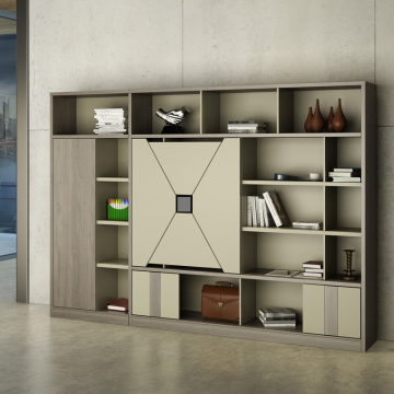 Moderno mobile in legno di libreria industriale GLM -02 - Mobili per ufficio diretto di fabbrica