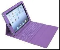 Synthetic Leather Case With Built-in Silicone Bluetooth3.0 Laptop Keyboard For Ipad /ipad2