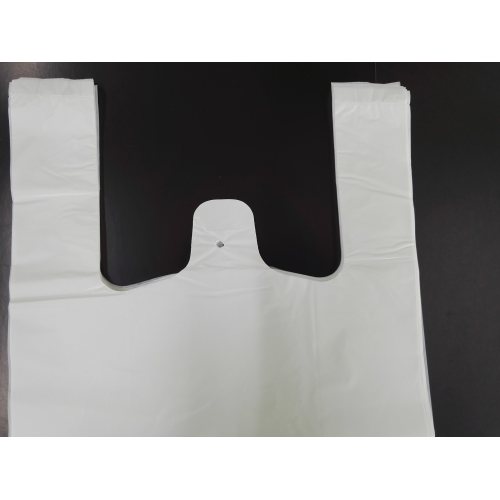 Printed Plastic Vest Bag Biodegradable Surface Smile T Shirt Bags and Packaging Bags