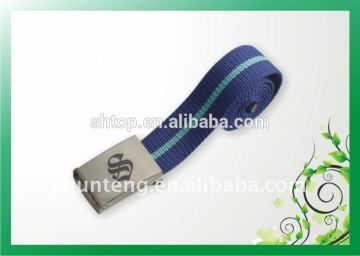 Waist belts/navy blue cotton webbing belts