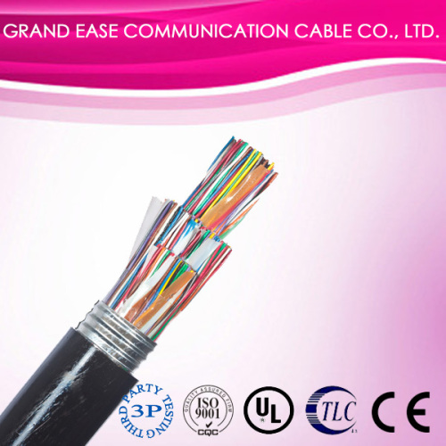Outdoor HYAT telephone cable PVC jacket with steel tape
