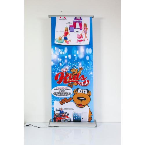 High quality moving luxurious retractable roll up banner