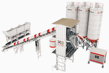 SANY HZS90X8 Impianto di betonaggio da 90 m³ in magazzino