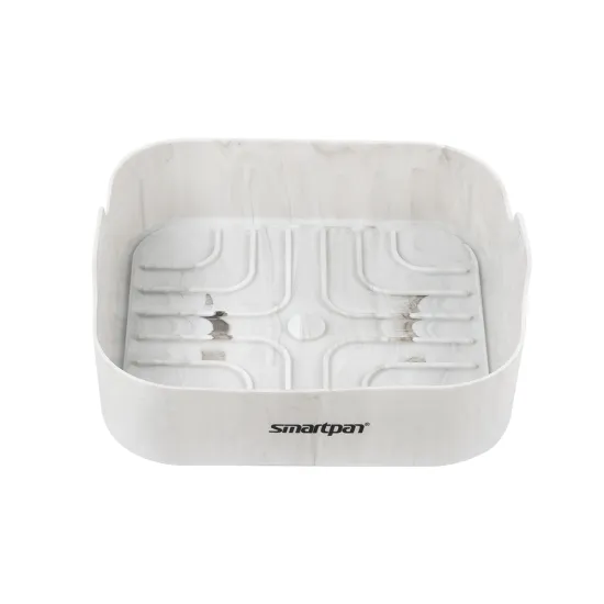 New Design: Non-Stick Silicone Air Fryer Liner & Grill Pot - Marble Square