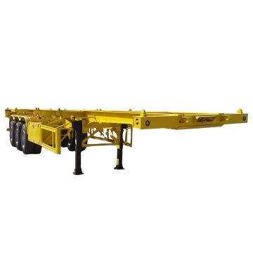 China-hergestellte 3 Achsen 20ft &amp; 40ft Rahmen Versand Skelett Semi-Anhänger