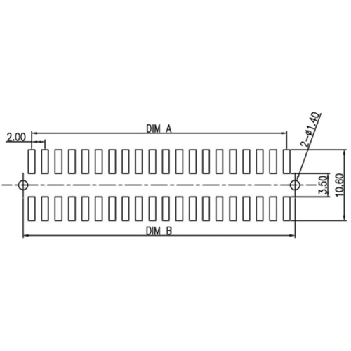 Wholesale single-slot male end board-to-board connectors