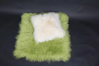 Mongolian Fur Cushion Target