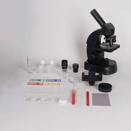 Professional Portable Kids Educational Toy with 40x to 800x Trinocular Optics Microscope