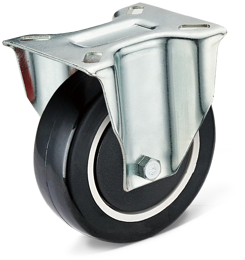 PU fixed casters for electronic instruments