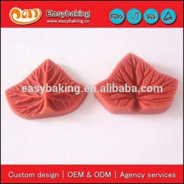 Customized sugarcraft silicone veined leaf fondant mold