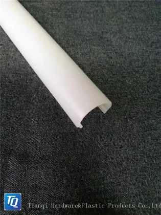 Tianqi aibaba extruded plastic lighting accessories led light cover frosted acrylic led light lamp shade