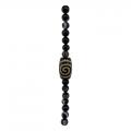 Craft Black Agate Batiked Perles pour la fabrication de bijoux