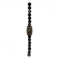 Craft Black Agate Batiked Beads for Jewelry Making