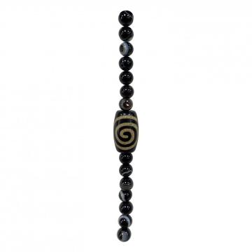 Craft Black Agate Beads Beads para hacer joyas