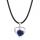 Lapis lazuli Love Heart Birthstone Prendant Colliers de pierre précieuse pour les femmes