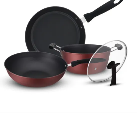 Non Stick Stainless Steel Cookware Set 3 Piece