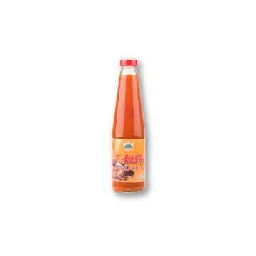 500g Botella de vidrio Salsa de chile dulce tailandés