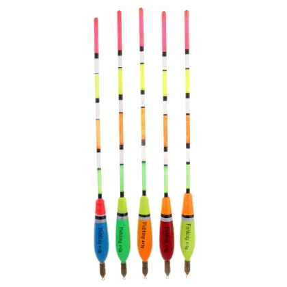 5Pcs Fishing Float Set High Sensitivity Copper Head Fishing Buoy Fish Bobbers Fishhook Fishing Terminal Tackle